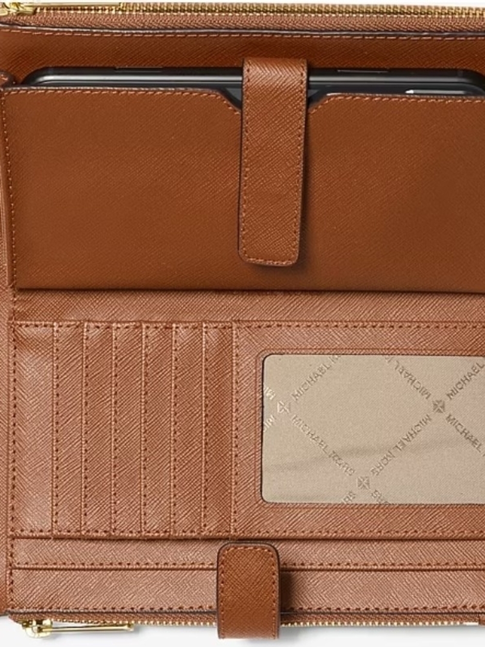 Michael Kors Tan Leather Wallet Organizer